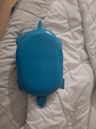 Caja de madera con forma de tortuga