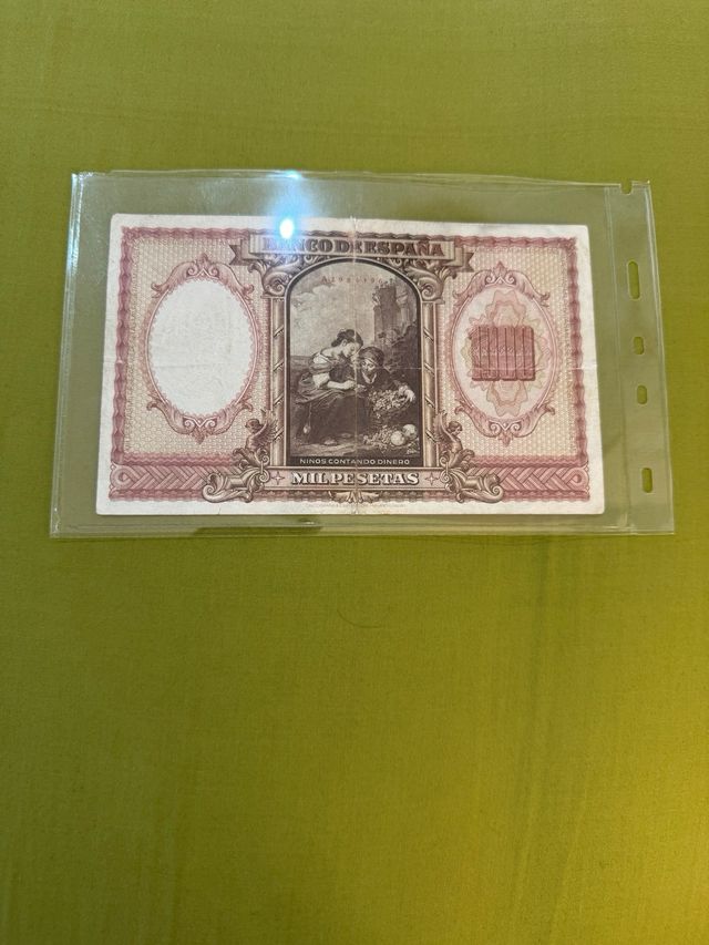 Billete 1000 Pesetas 1940 Bartolomé Murillo