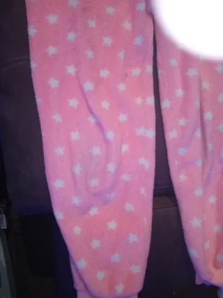 Pantalón pijama niña estrellas rosa suave