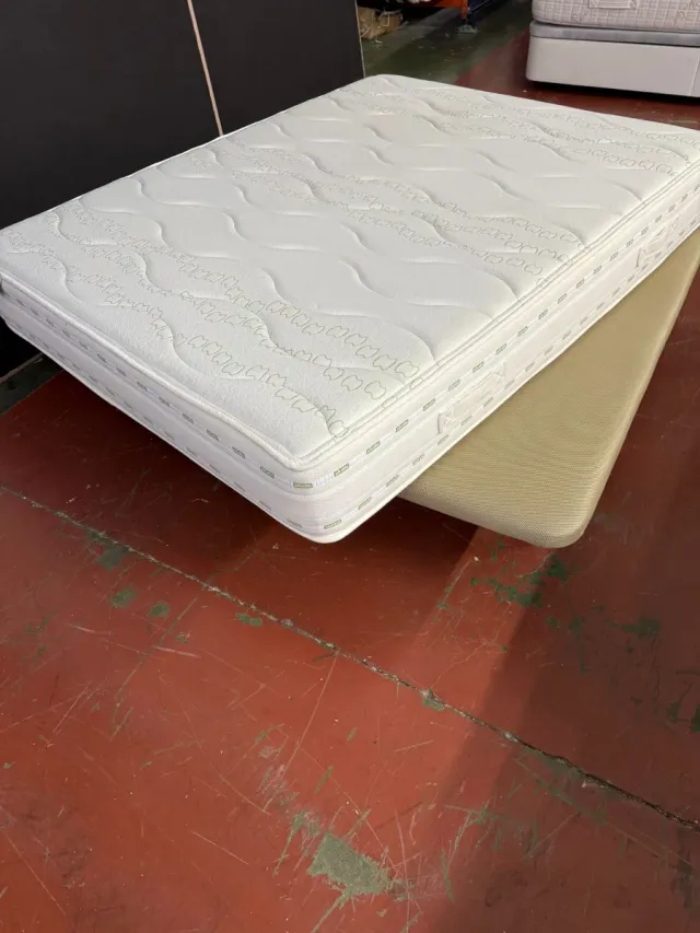 150x190 COLCHÓN PIKOLIN VISCO + BASE RETAPIZADA 3D