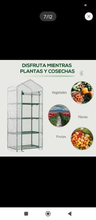 Invernadero de jardín 4 estantes