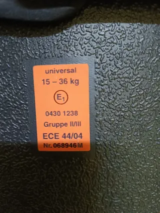 Silla coche Recaro Grupo II/III Milano