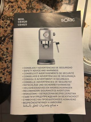 Cafetera Solac Cromada