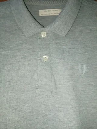 Polo gris Zara manga larga 13-14años