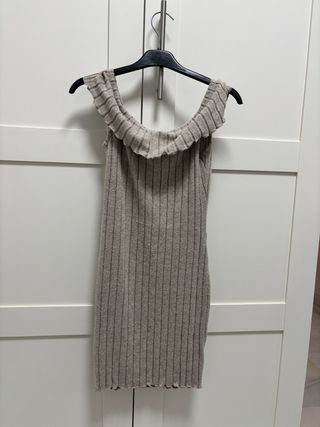 Vestido niña gris con volantes talla 12/13 años