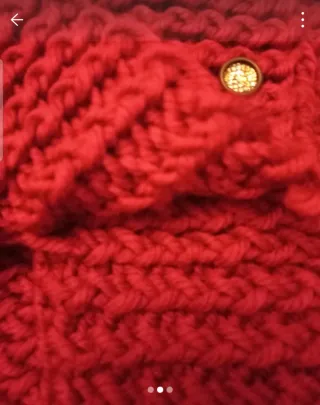 Bufanda tejida mujer con botones  tipo braga,