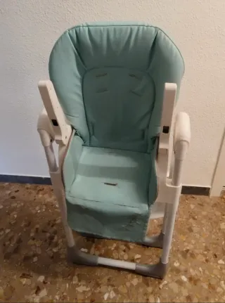 Trona de bebé color menta