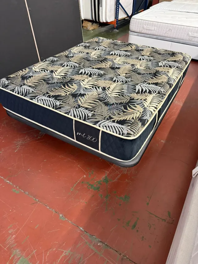 150x190 Colchón BEDLAND VISCO + BASE RETAPIZADA 3D