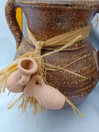 Lote 2 jarrones de terracota