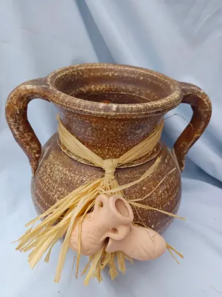 Lote 2 jarrones de terracota