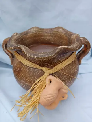 Lote 2 jarrones de terracota