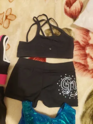 Pantalones de gimnasia negros con tops todos