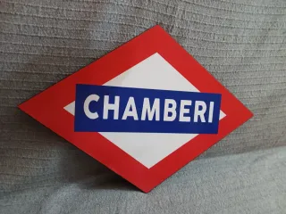 Cartel decorativo Metro Chamberí