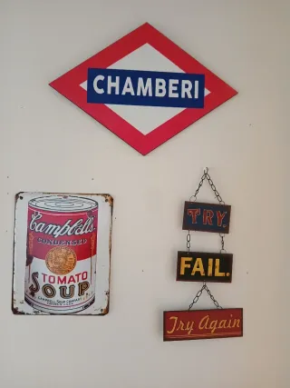 Cartel decorativo Metro Chamberí