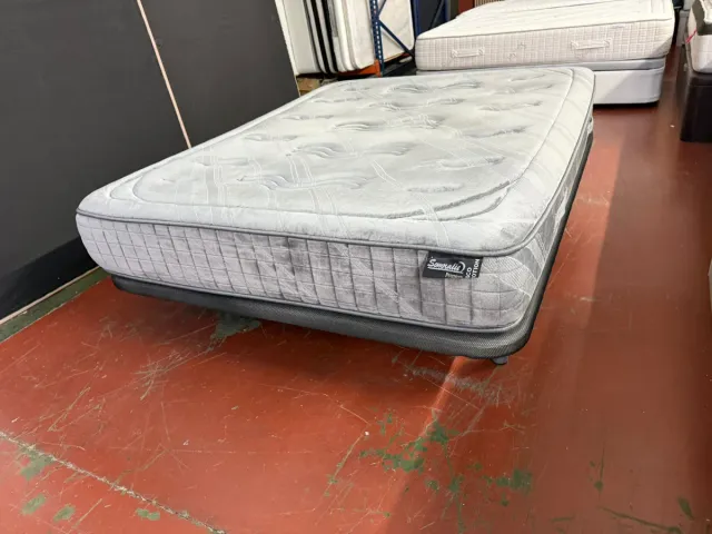 150x190 COLCHÓN VISCO + BASE RETAPIZADA