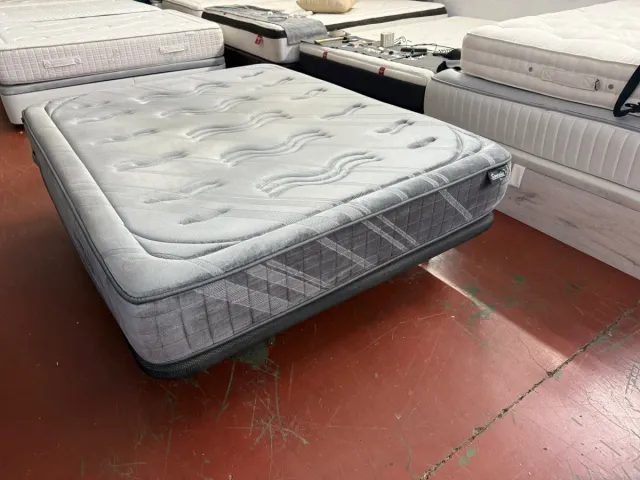 150x190 COLCHÓN VISCO + BASE RETAPIZADA