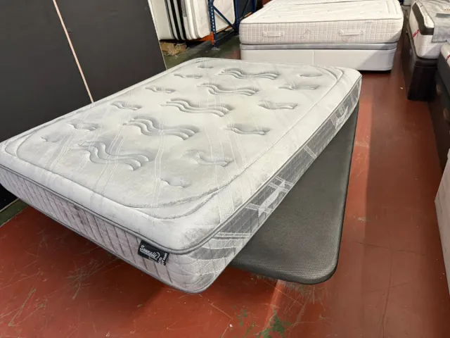 150x190 COLCHÓN VISCO + BASE RETAPIZADA