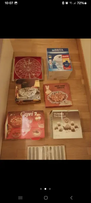 Set cucina argento e bianco