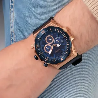 Reloj Guess Hombre Azul y Dorado