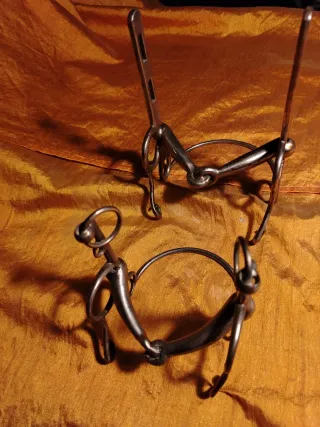 Coppia di morsi per cavalli decorativi