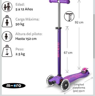 Patinete Micro Maxi Ruedas que se iluminan