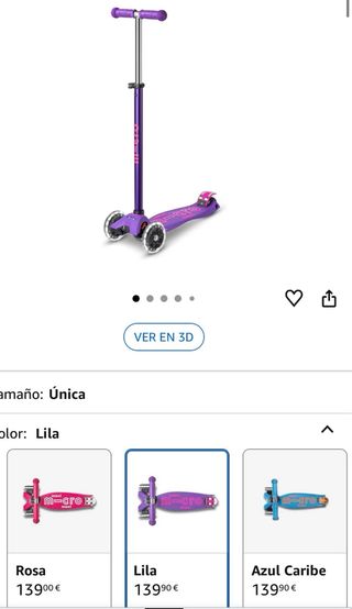 Patinete Micro Maxi Ruedas que se iluminan