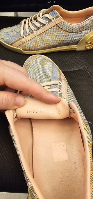 Scarpe Gucci Tg. 40 Beige Multicolor