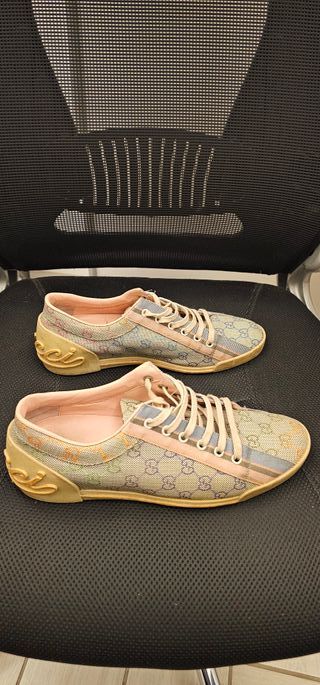 Scarpe Gucci Tg. 40 Beige Multicolor