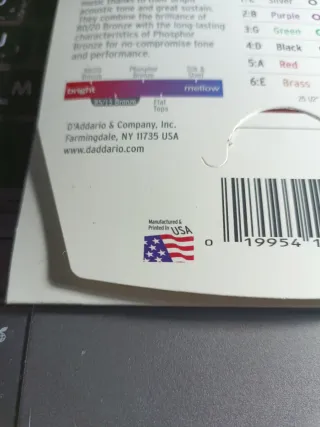 Cuerdas D'Addario EZ930 American Bronze 013-056