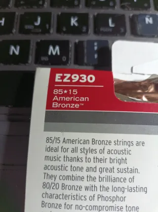 Cuerdas D'Addario EZ930 American Bronze 013-056