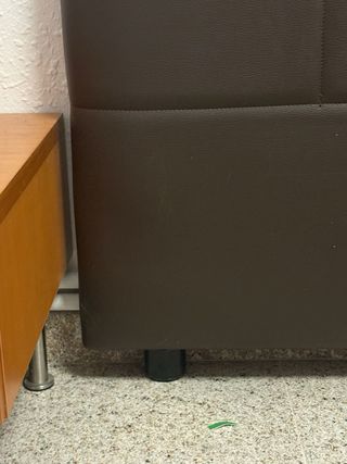 Cabezal cama polipiel marrón