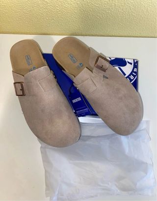 Zuecos Birkenstock Beige Talla 43