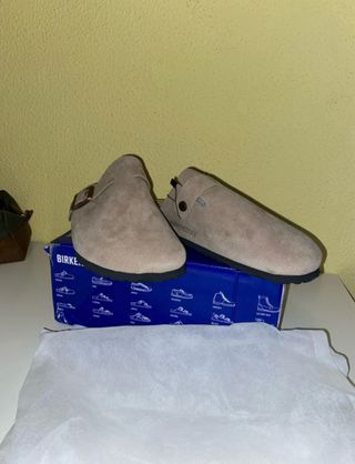 Zuecos Birkenstock Beige Talla 43