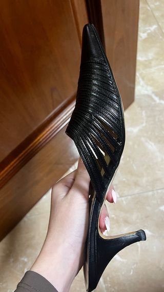 Tacones Moda Joven Talla 38 Negros