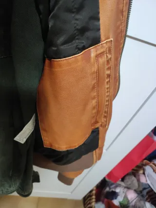 Cazadora de cuero para hombre