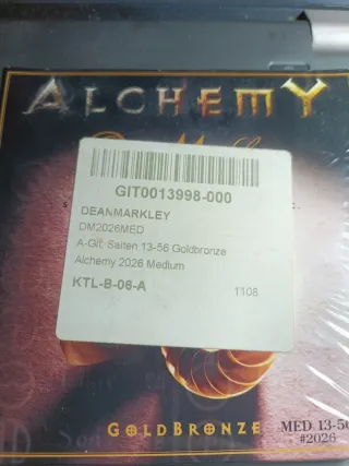 Cuerdas Guitarra Dean Markley Alchemy Goldbronze