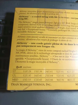 Cuerdas Guitarra Dean Markley Alchemy Goldbronze