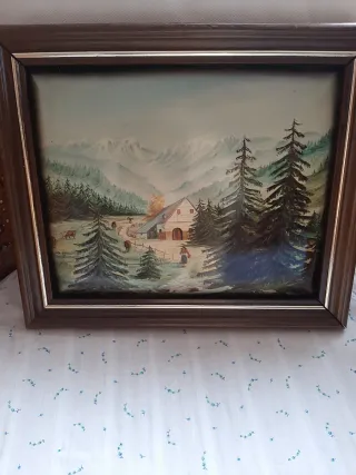 Dos cuadros de paisajes