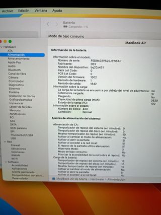 MacBook Air Plata 8gb