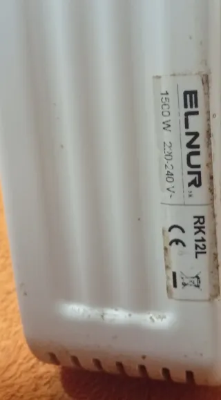 Radiador Eléctrico Elmur 1500W Bajo Consumo RK12L