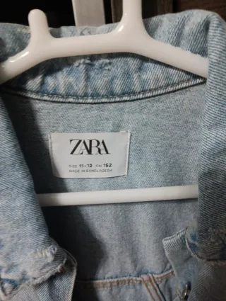 Chaqueta vaquera Zara niña T.11-12