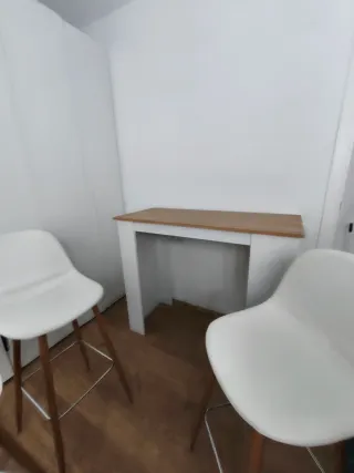 Taburetes elegantes madera y metal