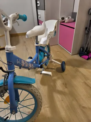 Bicicleta Frozen niña con ruedines