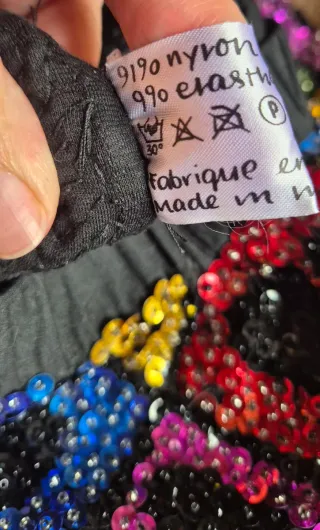 Falda mini lentejuelas T. S/M