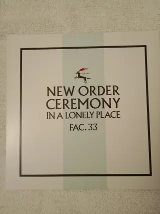 Vinilo New Order Ceremony FAC. 33