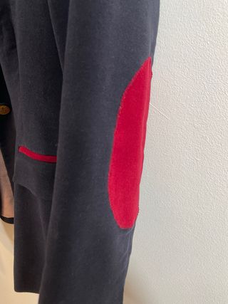 Americana Zara Terciopelo Azul Marino con Coderas