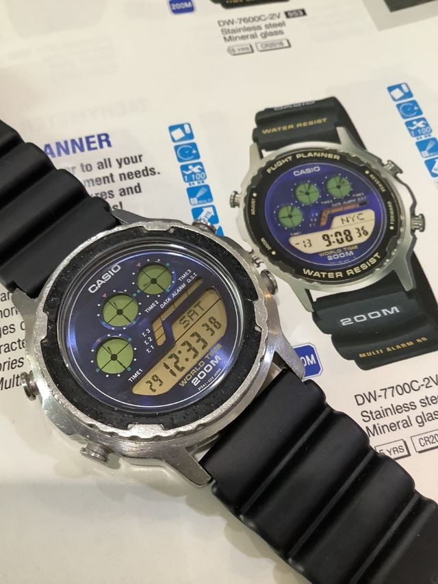 CASIO DW 7700 " FLIGHT PLANEER " JAPAN Año 1991 -