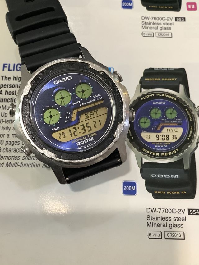 CASIO DW 7700 " FLIGHT PLANEER " JAPAN Año 1991 -