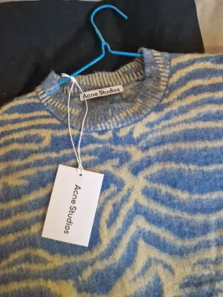 Acne Studios maglione fantasia zebra taglia S