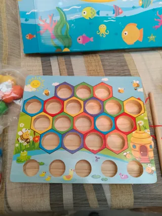 Juego Pesca Magnética Madera Montessori